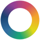 伝統色の虹色環表